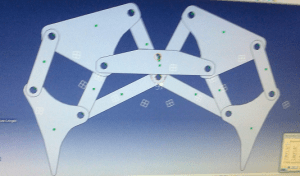 Theo Jansen style robot walker 